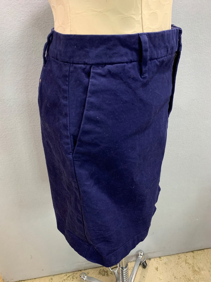 Size 8 Tommy Hilfiger Navy Blue Straight Chino Style Skirt