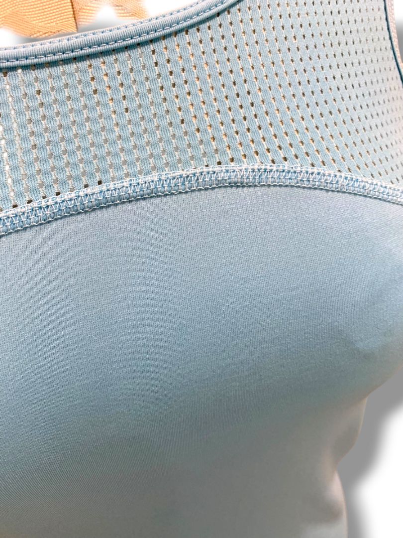 Medium Nike Womens Sky Blue Racerback Running Tank Top 832060-447