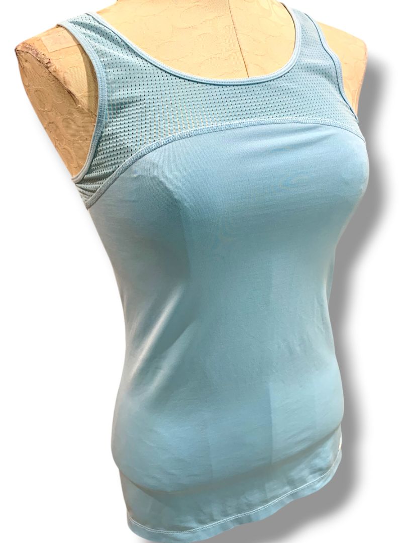 Medium Nike Womens Sky Blue Racerback Running Tank Top 832060-447