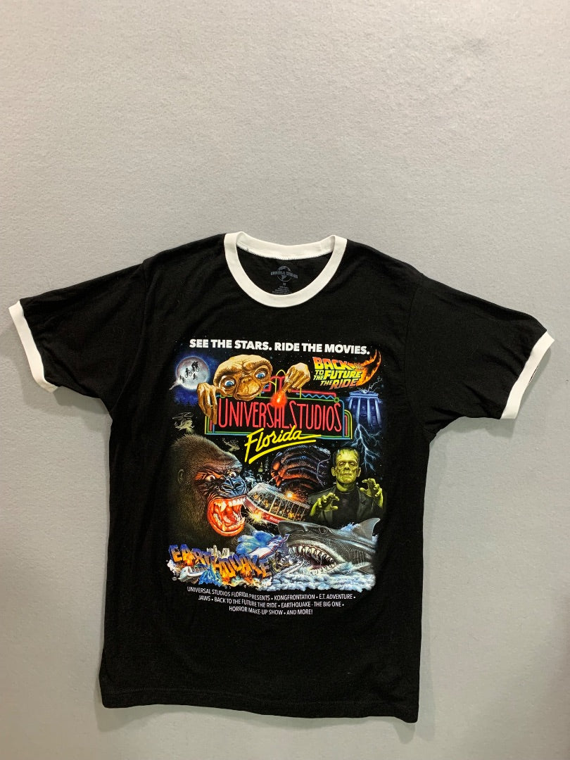 Medium Universal Studios Adult Retro Marquee Ringer T-Shirt