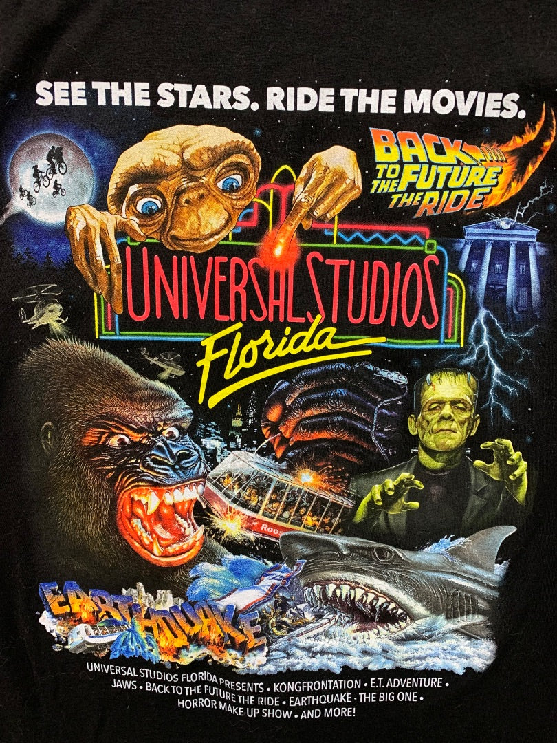 Medium Universal Studios Adult Retro Marquee Ringer T-Shirt