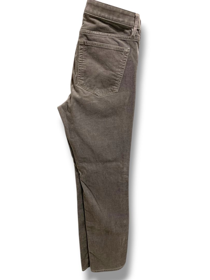 Size 6 (28) Loft Womens Dark Gray Corduroy Pants Curvy Straight