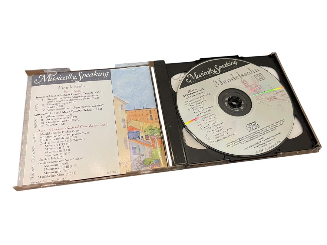 Mendelssohn Schwarz Musically Speaking Great Works Collection 2 Discs CDs