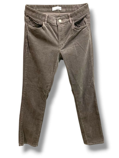 Size 6 (28) Loft Womens Dark Gray Corduroy Pants Curvy Straight
