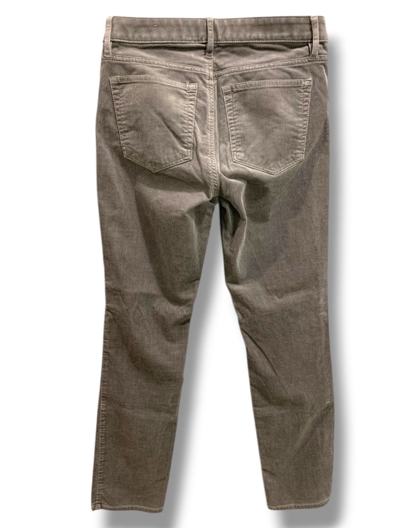 Size 6 (28) Loft Womens Dark Gray Corduroy Pants Curvy Straight
