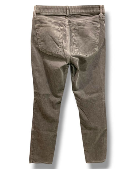 Size 6 (28) Loft Womens Dark Gray Corduroy Pants Curvy Straight
