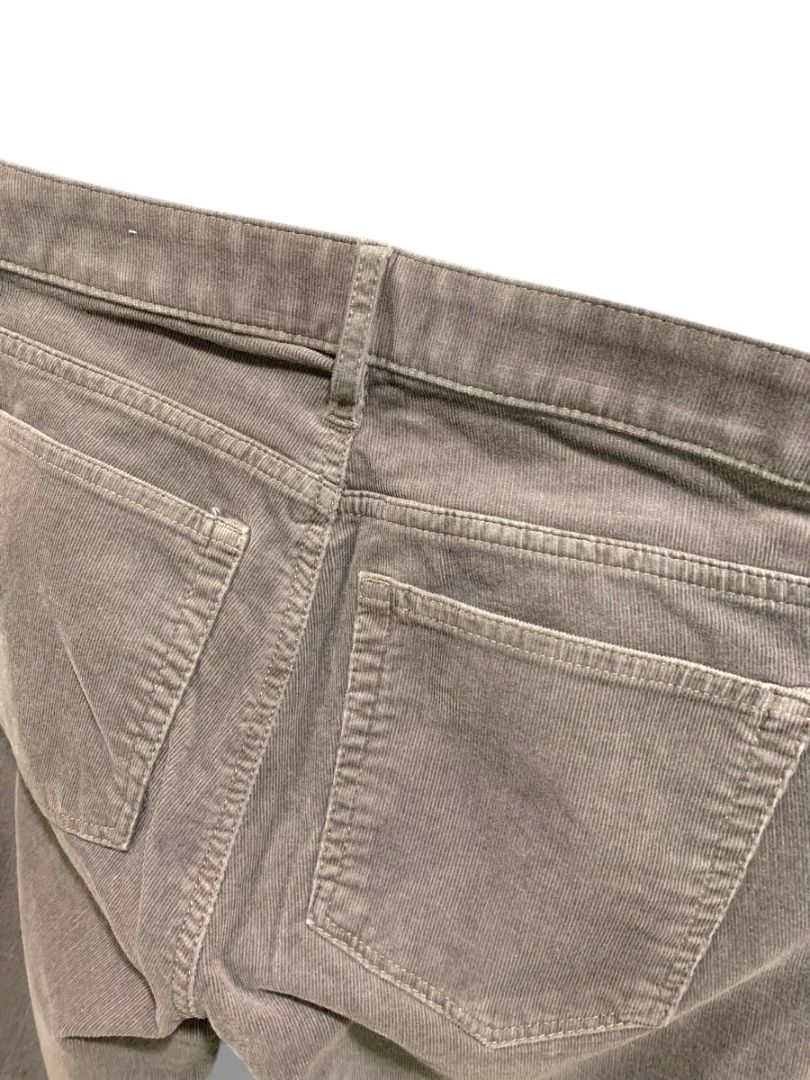 Size 6 (28) Loft Womens Dark Gray Corduroy Pants Curvy Straight