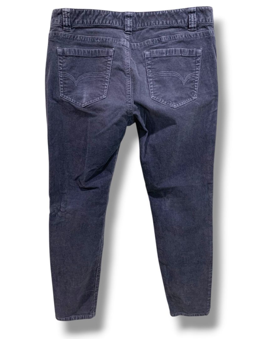 Size 4 Vineyard Vines Womens Navy Blue Corduroy Pants 28" Inseam Tapered