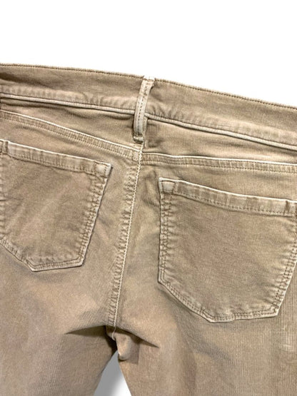 Size 6P (28) Loft Petite Womens Tan Corduroy Pants Modern Boot Cut