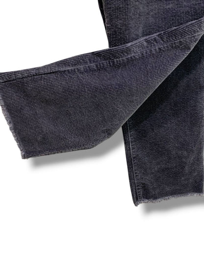 Size 8 (29) Loft Navy Blue Womens Corduroy Pants Raw Edge Straight Leg