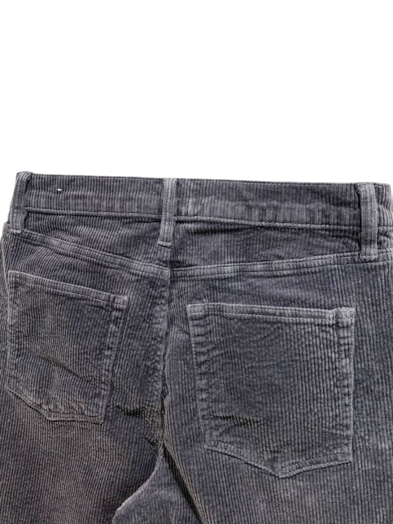 Size 8 (29) Loft Navy Blue Womens Corduroy Pants Raw Edge Straight Leg