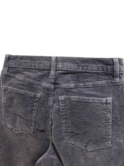 Size 8 (29) Loft Navy Blue Womens Corduroy Pants Raw Edge Straight Leg