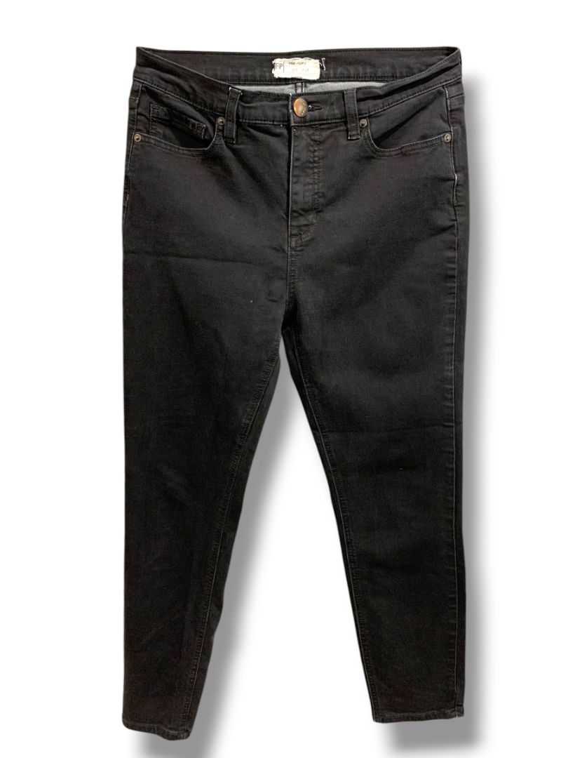 Size 28 Free People Womens Black Skinny Jeans Stretch Denim
