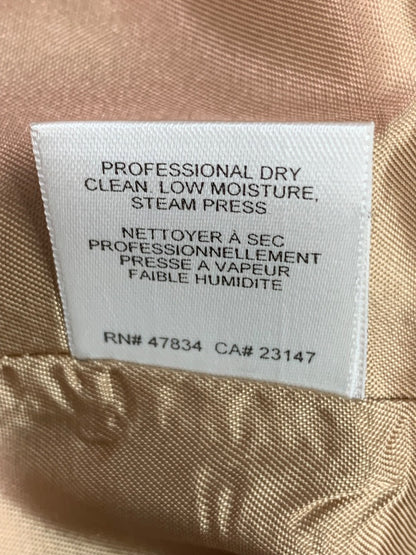 Size 20 Talbots Womens Camel Color Wool Overcoat Coat Made in USA