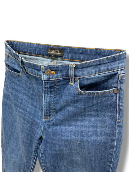Size 6 Talbots Flawless Five-Pocket Womens Jeans Raw Hem