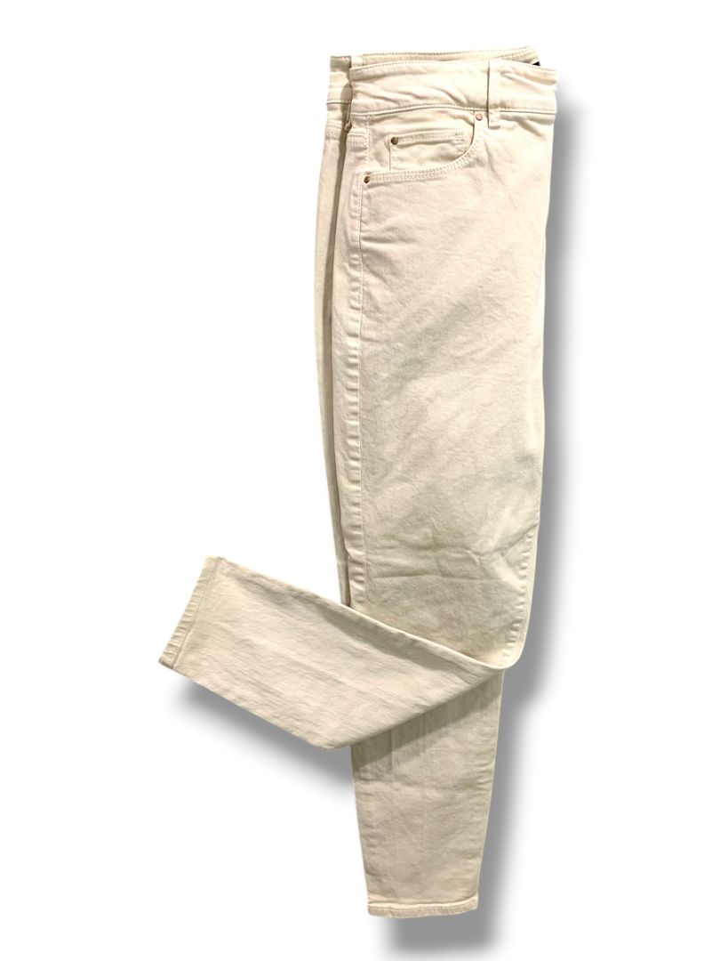 Size 8 Ann Taylor Curvy Fit The Skinny Womens Tan Denim Jeans