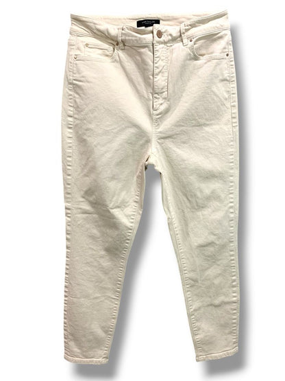Size 8 Ann Taylor Curvy Fit The Skinny Womens Tan Denim Jeans