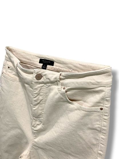 Size 8 Ann Taylor Curvy Fit The Skinny Womens Tan Denim Jeans