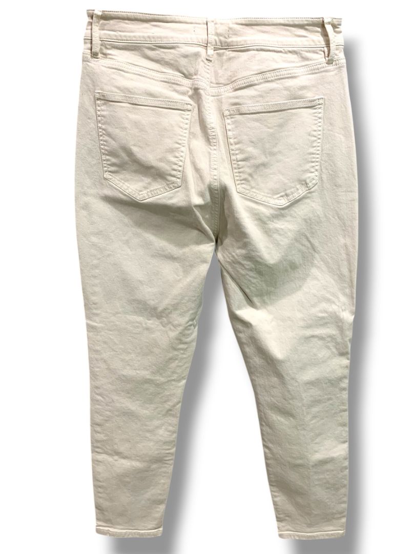 Size 8 Ann Taylor Curvy Fit The Skinny Womens Tan Denim Jeans