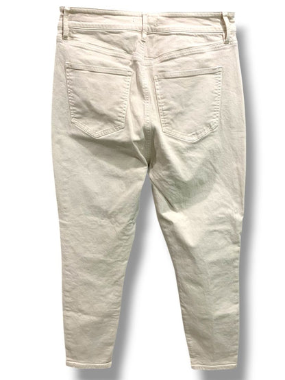 Size 8 Ann Taylor Curvy Fit The Skinny Womens Tan Denim Jeans
