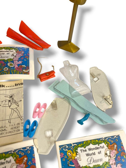 1960s The Wonderful World of Dawn Doll Accessories and Booklets Assorted