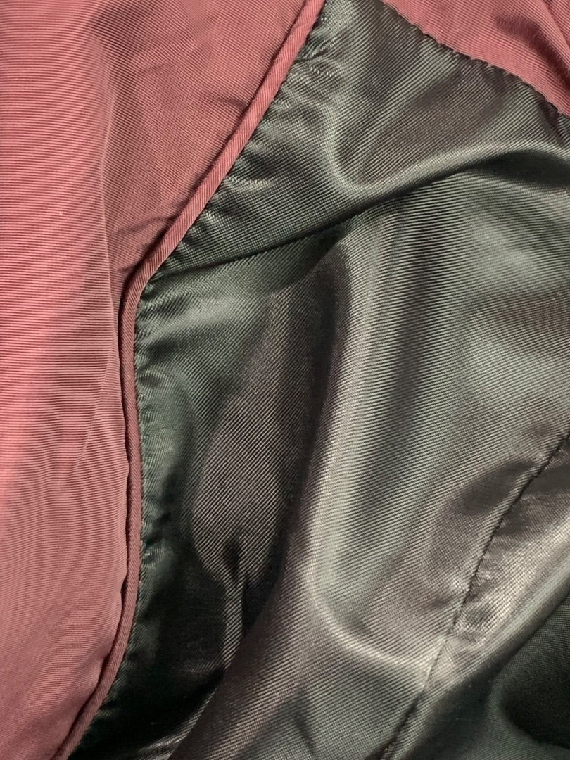 Size 2X Monroe & Main Womens Burgundy Puffer Jacket Packable Hood