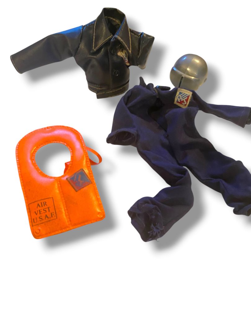 1970s Mego Action Jackson Action Figure Jumpsuit Jacket Helmet
