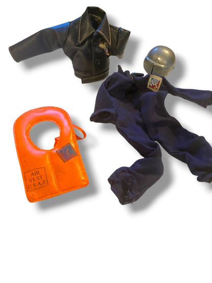 1970s Mego Action Jackson Action Figure Jumpsuit Jacket Helmet