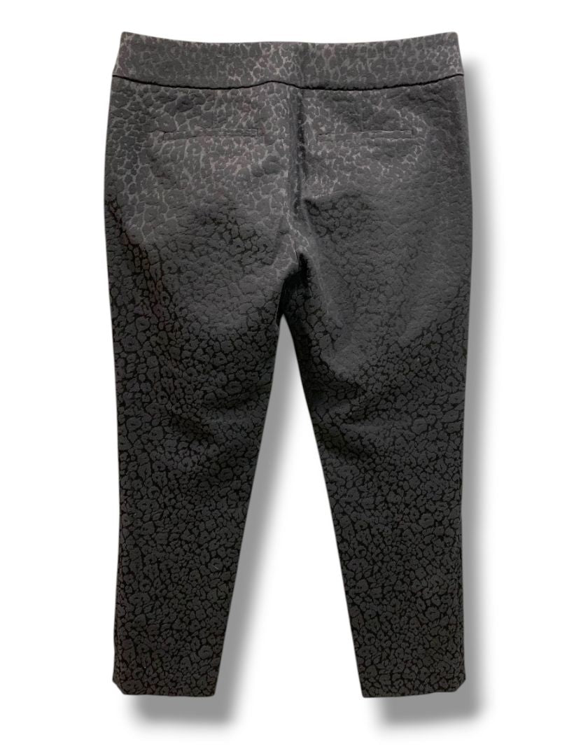 Size 4P Loft Petites Textured Womens Black Dress Pants Shine Marisa