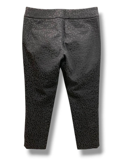 Size 4P Loft Petites Textured Womens Black Dress Pants Shine Marisa