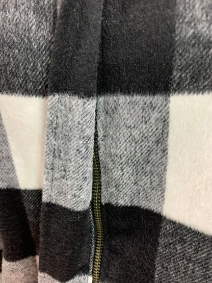 Size 2X Cj Banks Womens Zip Up Wool Blend Jacket Buffalo Plaid