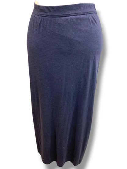 Large Abercrombie Kids Navy Blue Maxi Skirt Long Slit Lined Mini