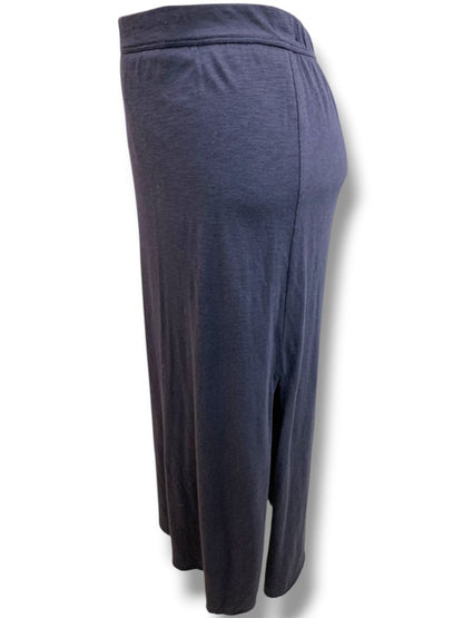 Large Abercrombie Kids Navy Blue Maxi Skirt Long Slit Lined Mini