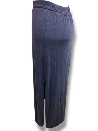 Large Abercrombie Kids Navy Blue Maxi Skirt Long Slit Lined Mini