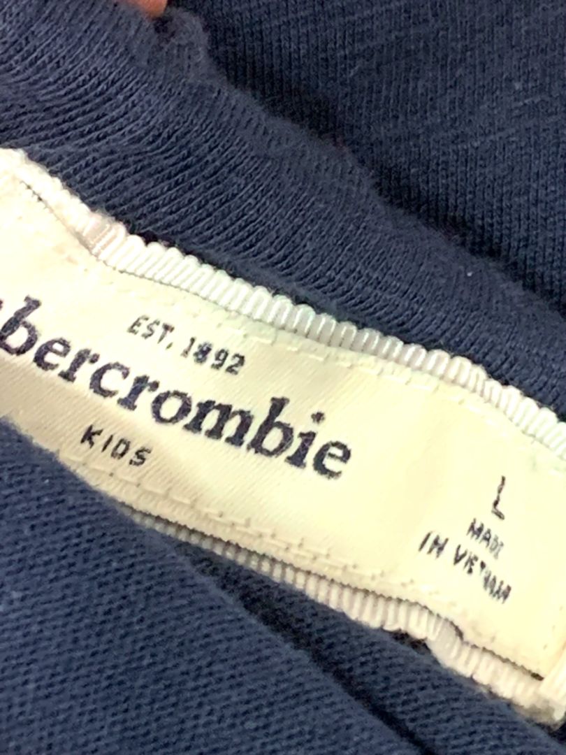 Large Abercrombie Kids Navy Blue Maxi Skirt Long Slit Lined Mini