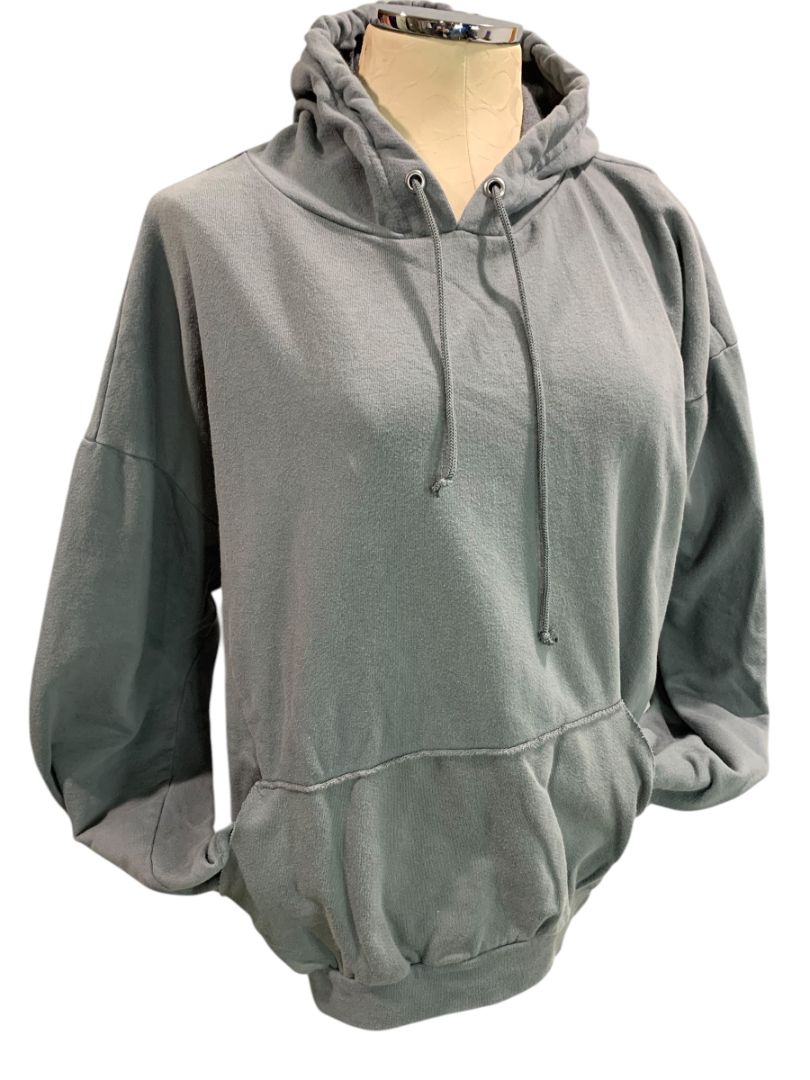 Medium PrettyLittleThing Womens Gray Pullover Sweatshirt Hoodie Kangaroo Pocket
