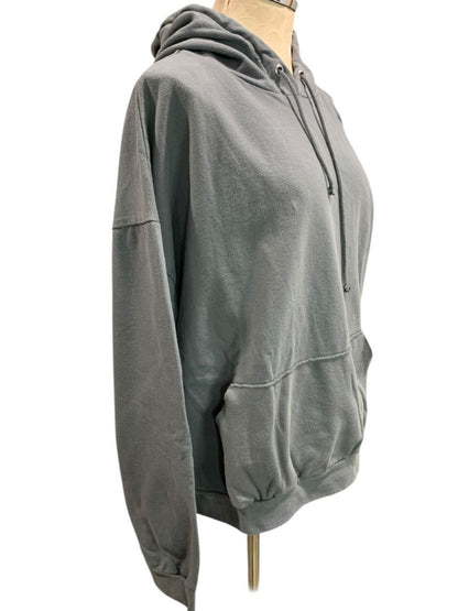 Medium PrettyLittleThing Womens Gray Pullover Sweatshirt Hoodie Kangaroo Pocket