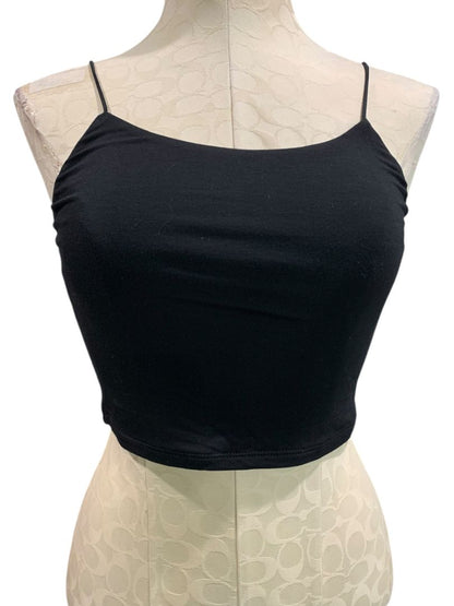 Medium Fashion Nova Womens New Black Kiki Crop Cami Top