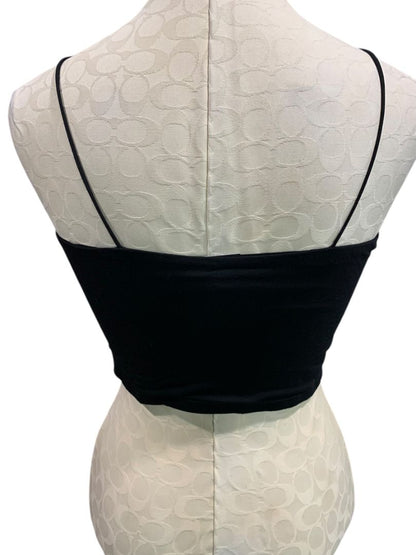 Medium Fashion Nova Womens New Black Kiki Crop Cami Top