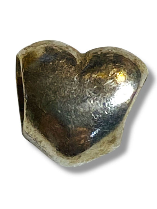 Pandora Sterling Silver 925 Puffy Heart Slide Charm 9mm