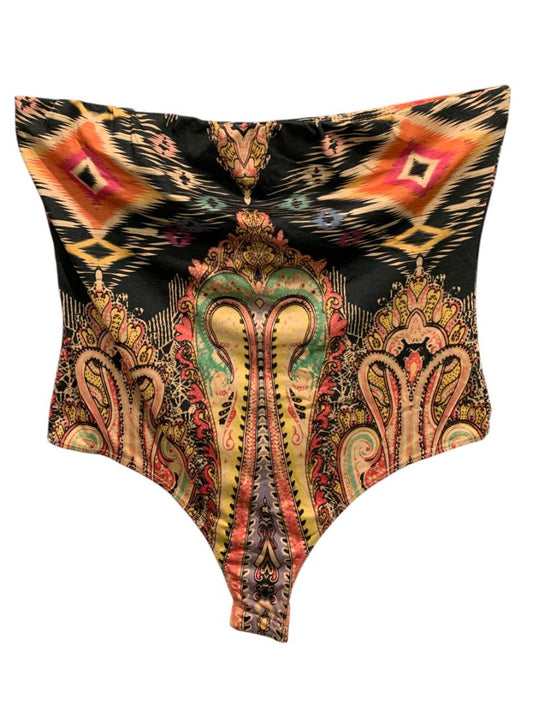 Medium Fashion Nova Beside You Tube Bodysuit New Strapless Snap Closure