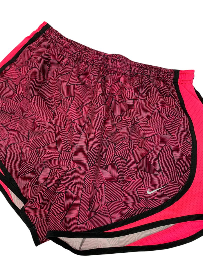 Small Nike Dri-Fit Womens Pink Neon Black Running Shorts