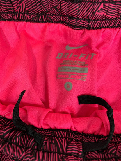 Small Nike Dri-Fit Womens Pink Neon Black Running Shorts