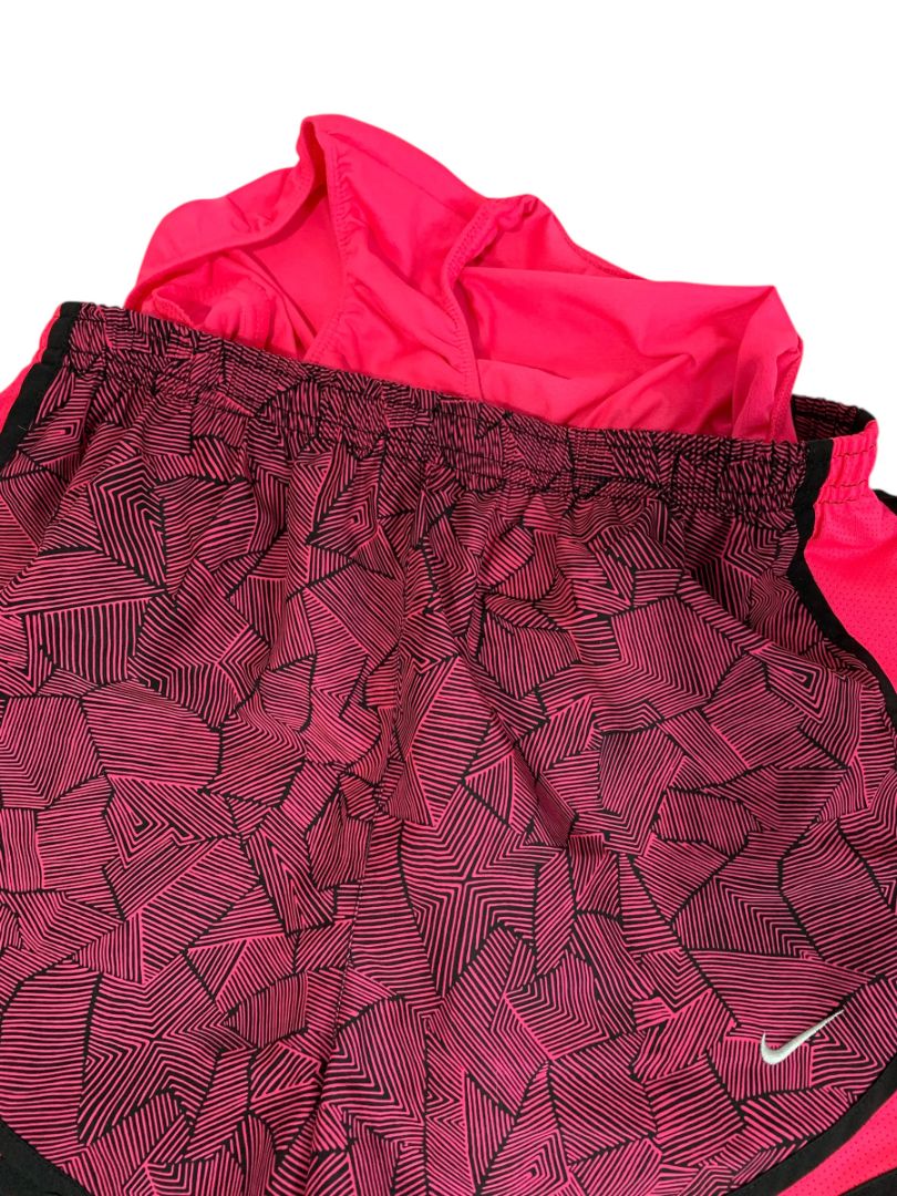 Small Nike Dri-Fit Womens Pink Neon Black Running Shorts