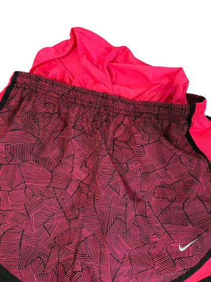 Small Nike Dri-Fit Womens Pink Neon Black Running Shorts