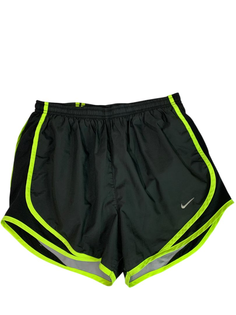 Small Nike Dri-Fit Womens Black Neon Trim Running Shorts