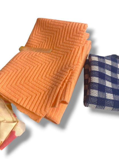 Vintage Lot of Scrap Fabric for Fashion Doll Barbie Clothes Retro Mod