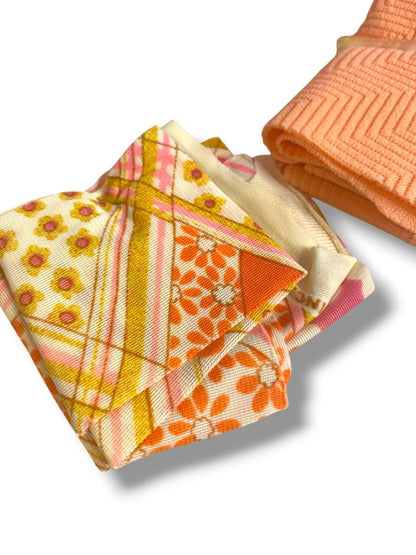 Vintage Lot of Scrap Fabric for Fashion Doll Barbie Clothes Retro Mod