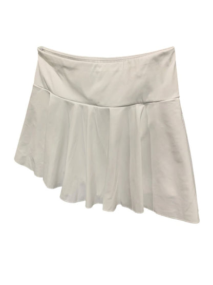 Small White Tennis Skirt Pleated Ball Pockets Undershorts 14" Length