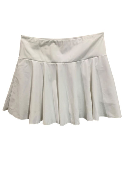 Small White Tennis Skirt Pleated Ball Pockets Undershorts 14" Length